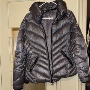 Guess Charcoal Quilted Jacket